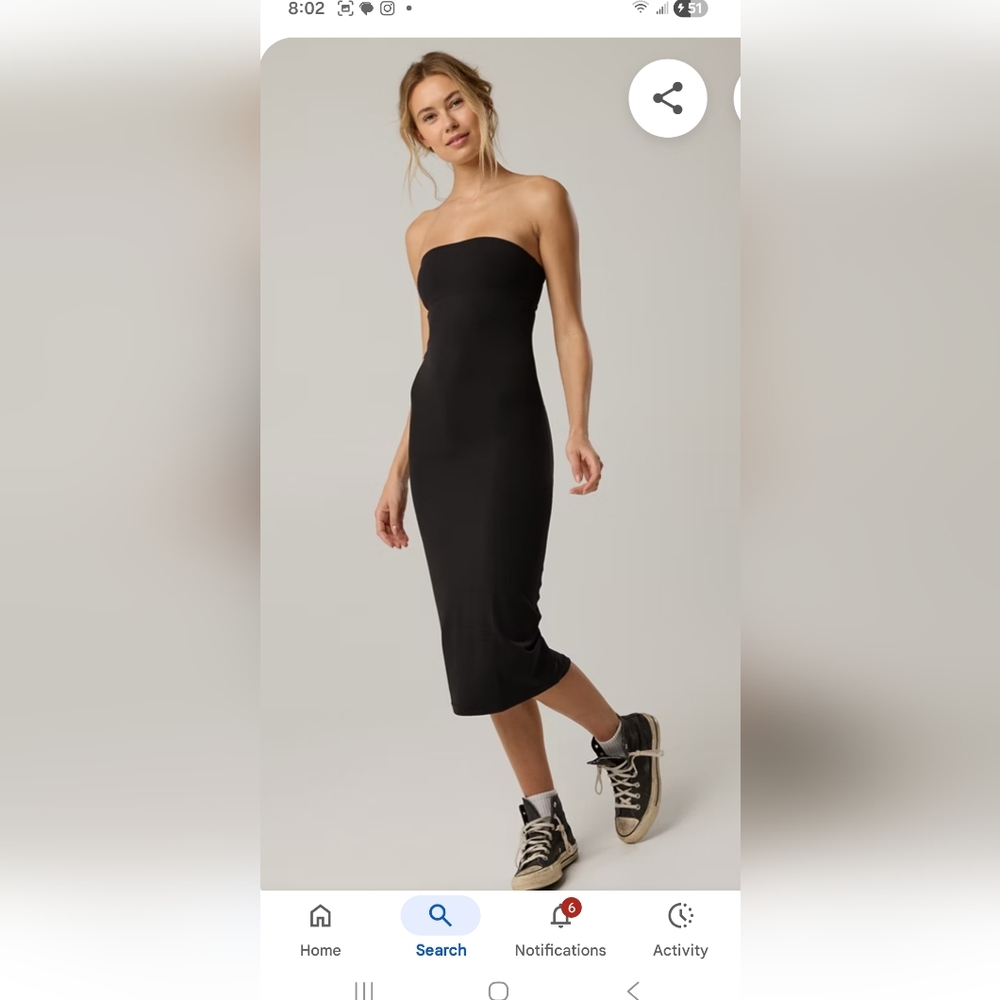 New Aerie Tube Dress No Tags Bra Insert